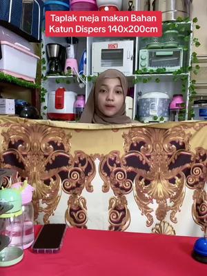 Taplak meja makan bahan katun disper ukuran 140x200 #taplakmeja #taplakmejamurah 