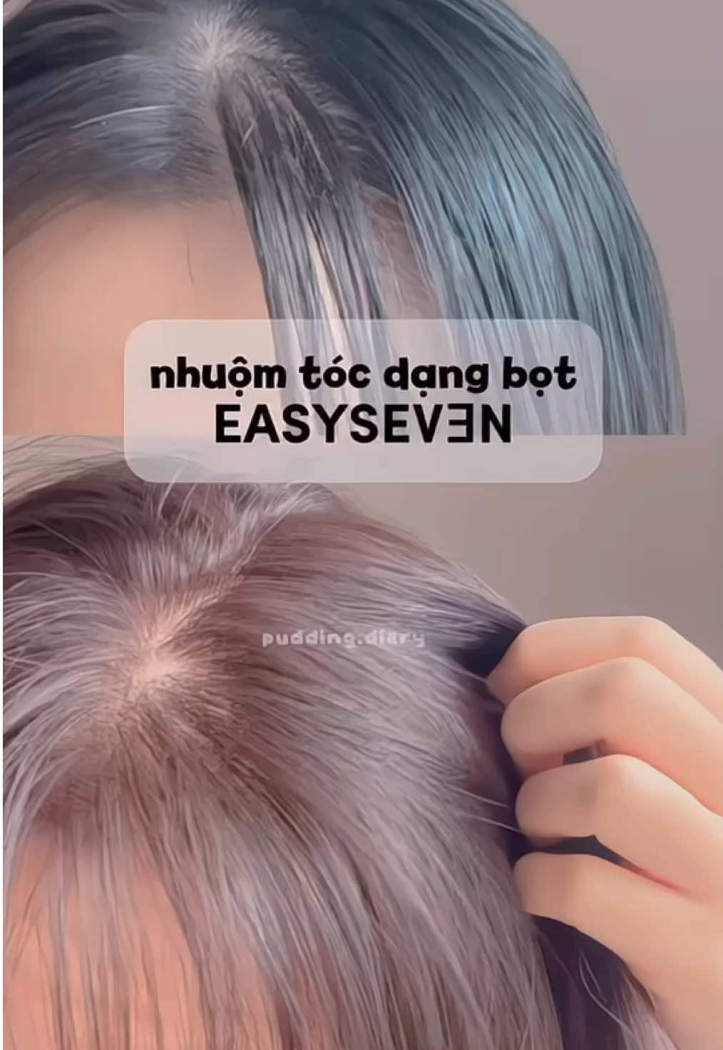 độ lên màu tuỳ thuộc vào nền tóc của mọi người nha, ở ngoài tóc màu tối hơn nhe do video tui chiếu đèn cho sáng á  #xuhuong #xh #xuhuongtiktok #review #unboxing #puddingdiary #nhuomtocdep #nhuomtoctainha 
