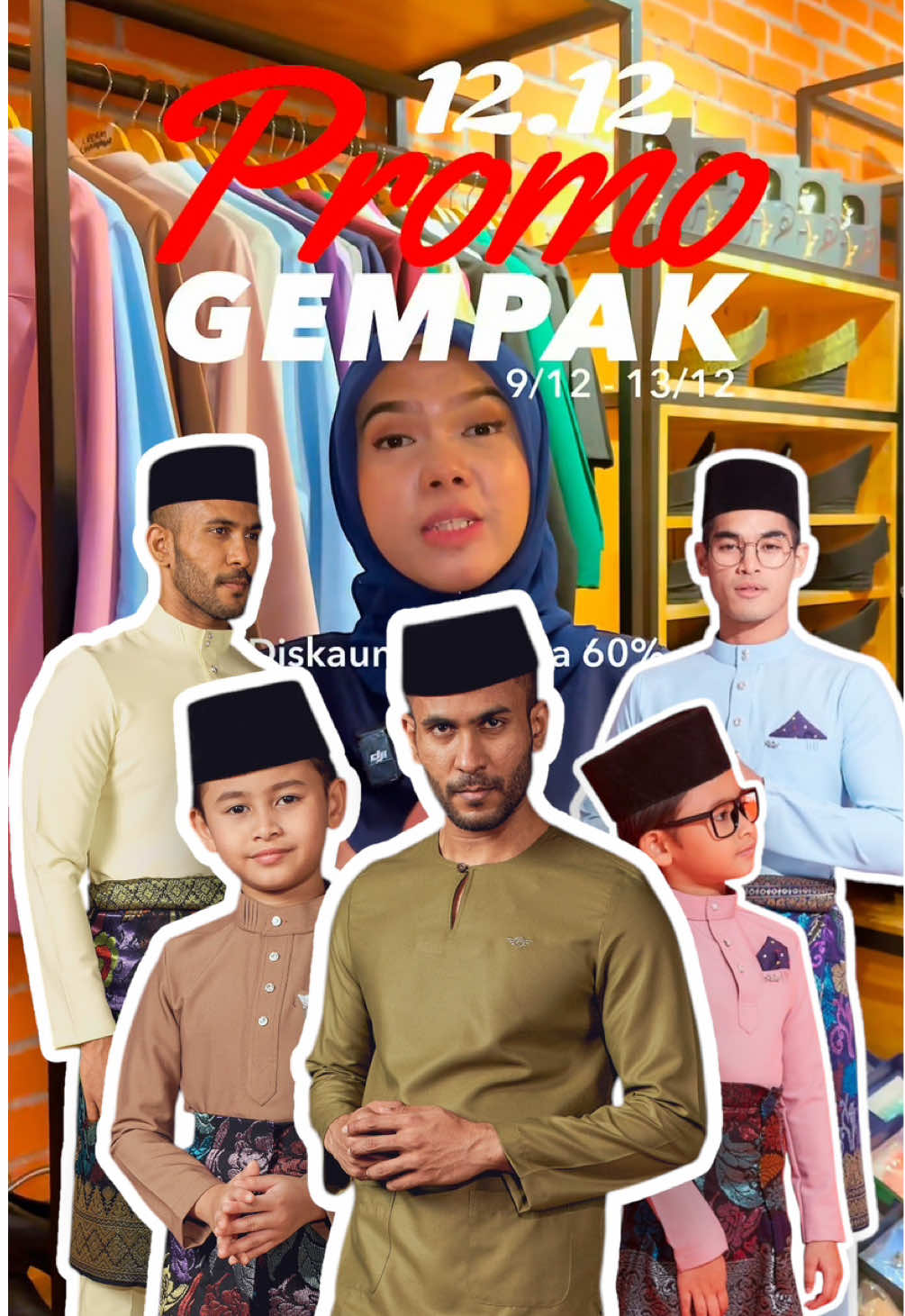 🔥 Baju Melayu Rqal Exclusive, Harga Terbaik! 🔥 Promosi 12.12 dah bermula! Jom lengkapkan penampilan anda dengan koleksi baju Melayu premium kami – potongan kemas, kain selesa, dan gaya yang memukau! 🎉 Diskaun sehingga 60% ⏳ Promo bermula 9/12 hingga 13/12 sahaja! Jangan tunggu lama, stok terhad! Klik sekarang sebelum terlambat! 🛒 #1212PromoGempak #RQALExclusive #1212Promo 