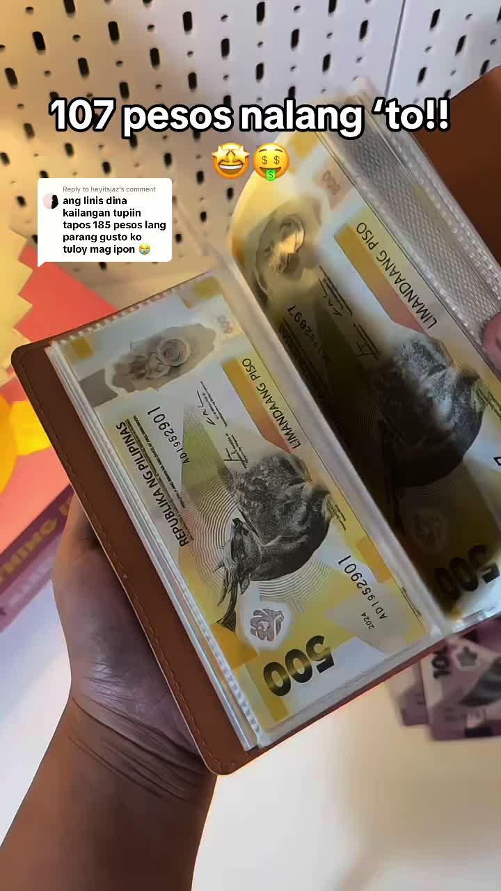Replying to @heyitsjaz ₱107 nalang ‘to!! Mag ipon na tayo!!🤩🤑 #iponchallenge #100envelopechallenge #100envelopesavingschallenge #fyp