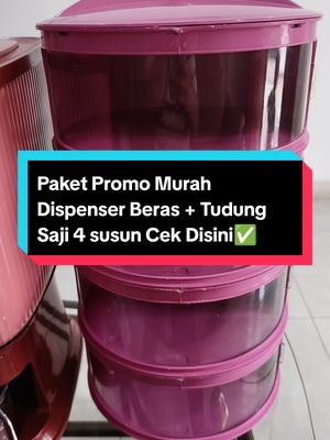 Dispenser Beras + Tudung Saji  Turun Harga Jadi 60ribuan 😍😍😍 #dispenserberas10kg #dispenserberas #tudungsaji #tudungsaji4susun #viral  #fyp  #promopaketmurah #jualdispenserberas #jualtudungsaji #promoguncang99  #affliate #affiliatemarketing 