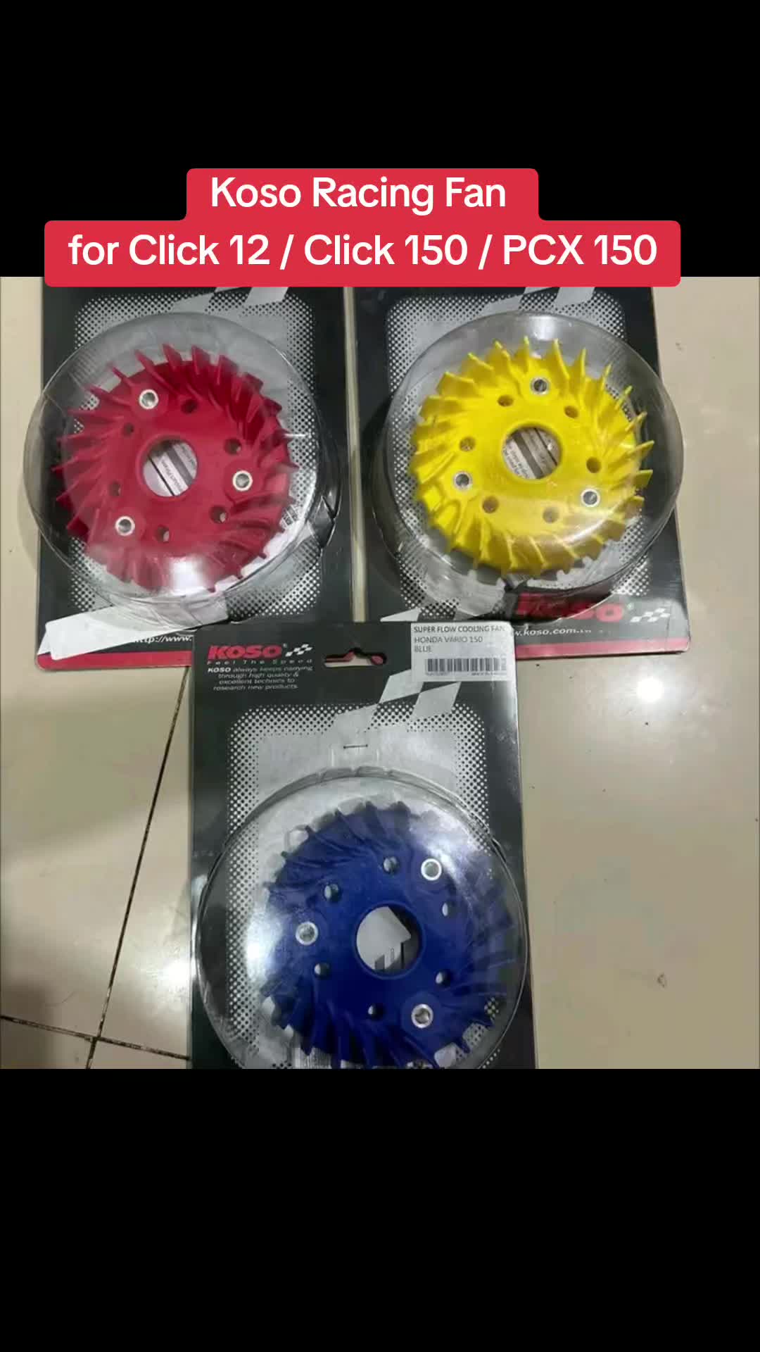 Koso racing fan click 12  Click 150 / PCX150 150 #click #click150 #pcx #pcx #motorsport #motors #motor #motorcyclesoftiktok #fyyyy #tiktok #motorcycle 