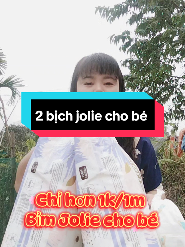 Bỉm Jolie cho bé đủ dán và quần đủ size cho bé #bỉm #tã #bimchobe #tachobe #jolie #mevabe #xh #xuhuong 