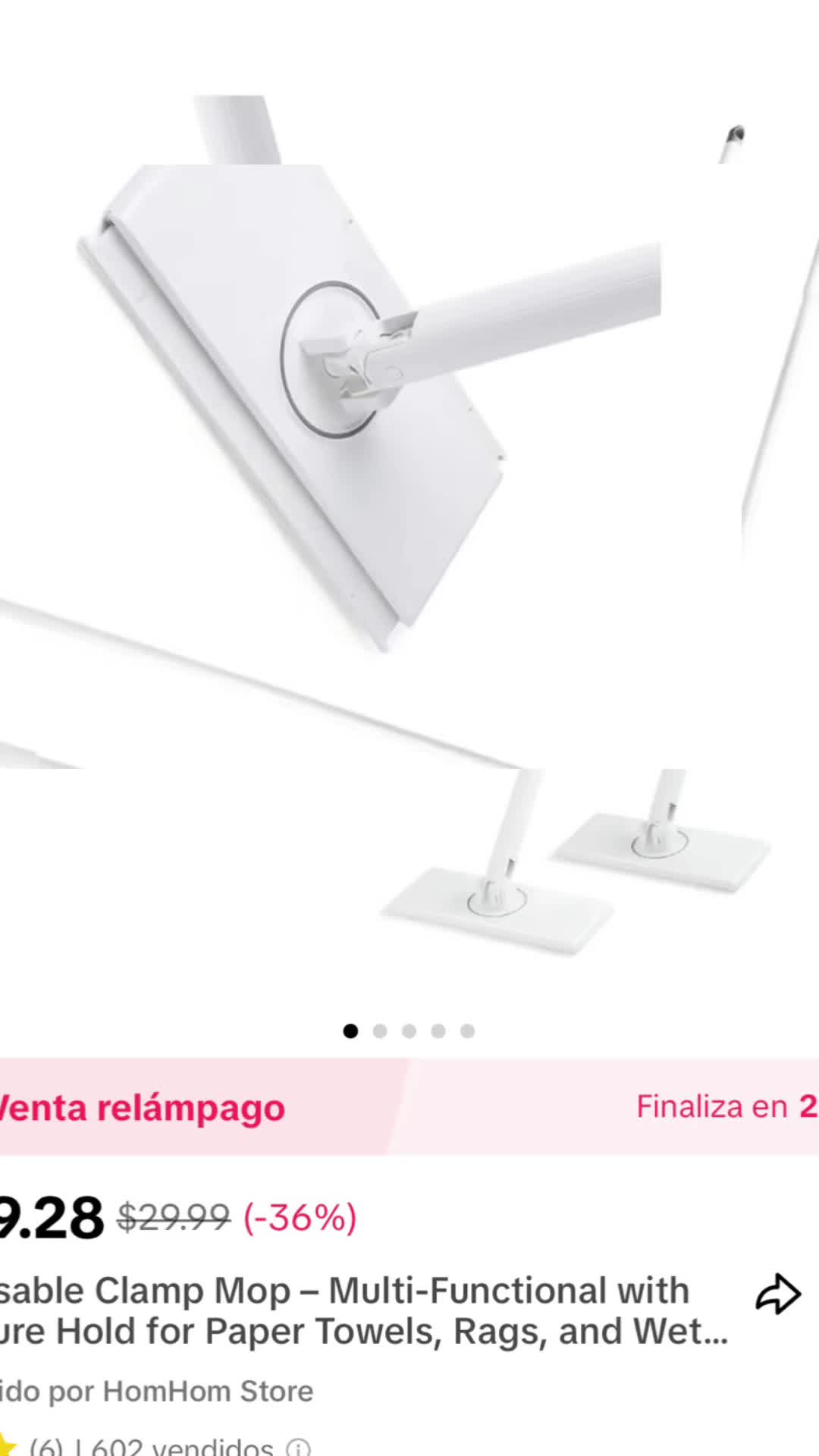 ##fypツ♡❦࿐foryoupageシ༄💞😇💞 #tiktokshop🥰❤️ #fypツ♡ #escaparate🥰 #Fregona de abrazadera reutilizable - Multifuncional con sujeción segura para toallas de papel, trapos,...