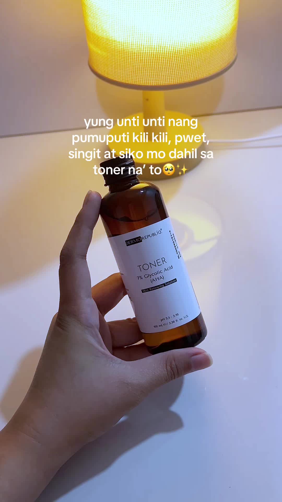 yung unti unti nang pumuputi kili kili, pwet, singit at siko mo dahil sa toner na’ to🥺✨#glycolicacid #dermorepubliq #dermorepubliqglycolicacid 