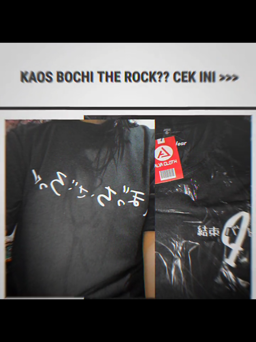 Bochi chan 😎👆  #tshirt #kaos #kaosanime #bajuanime #bochitherock #animebochitherock #bochi #bochitherocktshirt  #foryoupage #fyp 