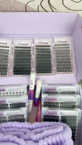 This lash cluster kit changing the game!!!💟 Click orange cart and get it #lashmap #ashclusters #beauty #clusterlashes #diylashes