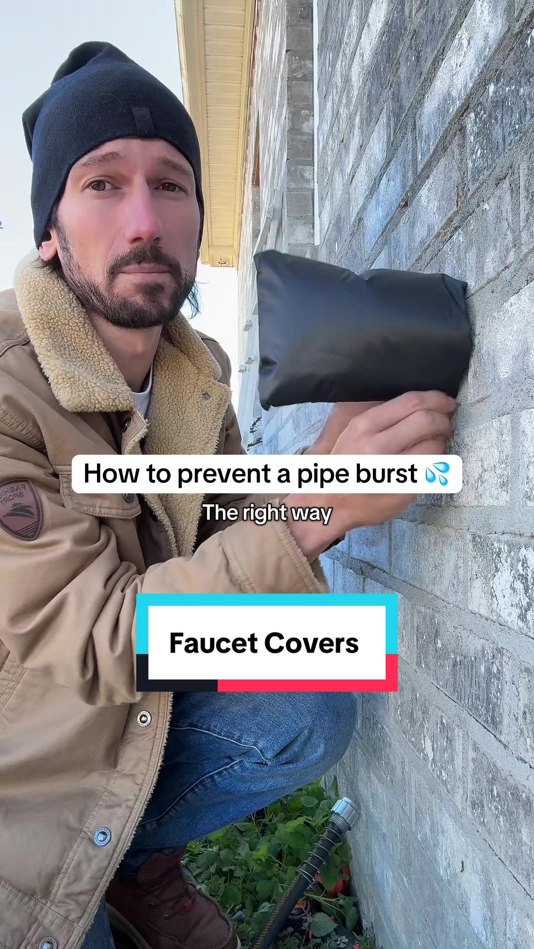 Now that freezing temps are here, it’s time to cover your outside faucets #homehack #homeimprovement #tiktokshopcreatorpicks 