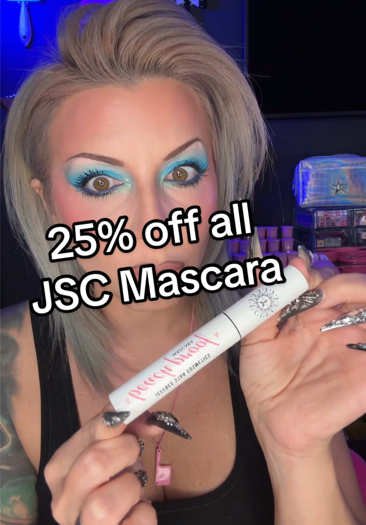 @Jeffree Star Cosmetics all mascara is 25% off this week!!! Shop today!!! Beachproof is my fav. It’s waterproof and buildable. #jeffreestarcosmetics #mascara #tiktokshop 