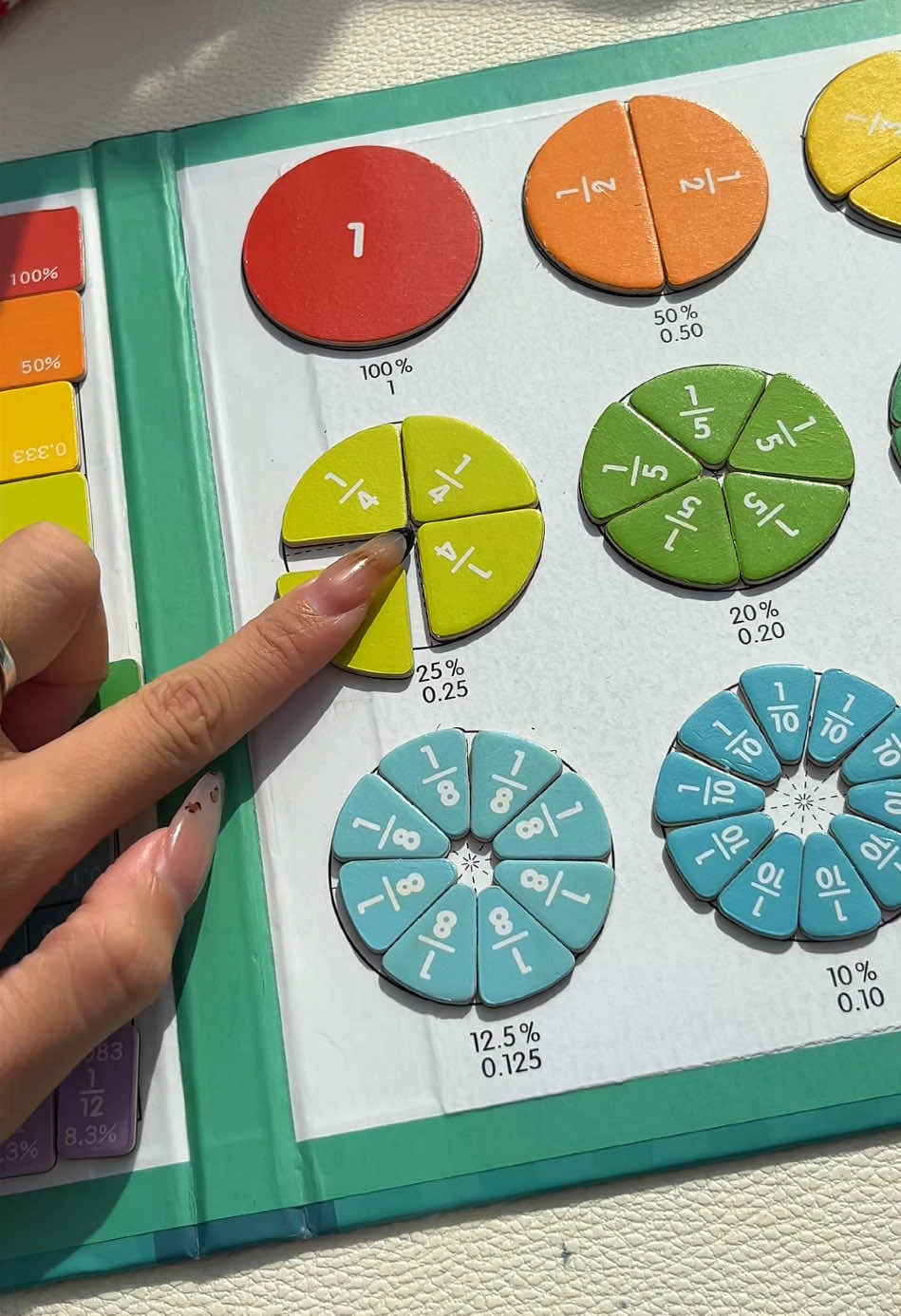 Boring math? Not anymore! Make fractions fun with this magnetic puzzle. 💡🔢 #educationaltoy #montessori #kindergarten #preschool #earlychildhoodeducation #earlychildhood #math #numbers #toddlerm #dealsforyoudays #spotlightfinds #Mayicivo #Mayicivogift #birthdaygift #globalpick 