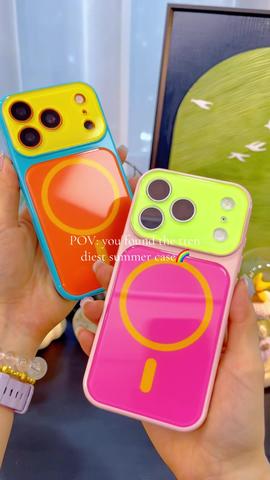 The most fashionable phone case for summer😍💜💙🩷🧡💚🩵🤍❤️#phonecase #iphonecase #Summer #DealsForYouDays #dopamine
