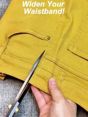 Make Your Waistband Bigger in Just 1 Minute! 👖 I’m using this 34-piece sewing kit — now under $9 with free shipping. Tap the link in the video if you want one too!❤️#sewingtips #mend #tiktokshop #tiktokmademebuyit #fyp 