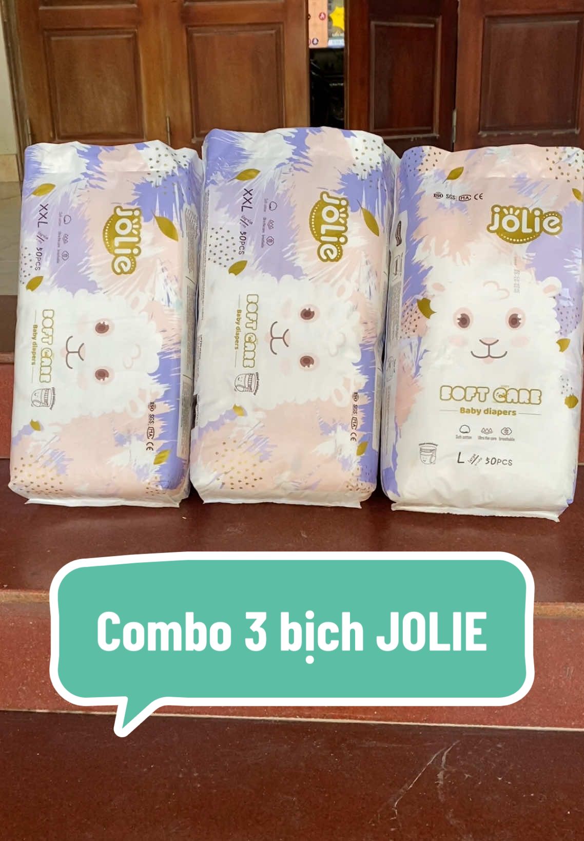 Combo 3 bịch JOLIE đang có giá tốt, các mom tham khảo nha #thegioibim0 #mevabe #bimtotchobe #bimantoanchobe #bimjolie #jolie 