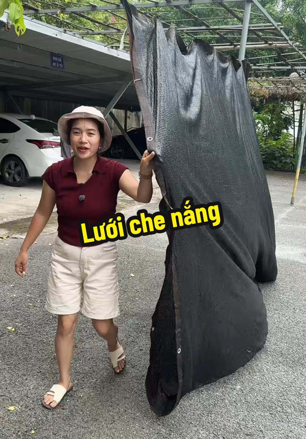 Trả lời @Le Van4861 lưới che nắng che mưa, che ban công sân thượng, che cây trồng vật nuôi#trinhlunglinh3 #luoichenang #luoichenangdetkim 
