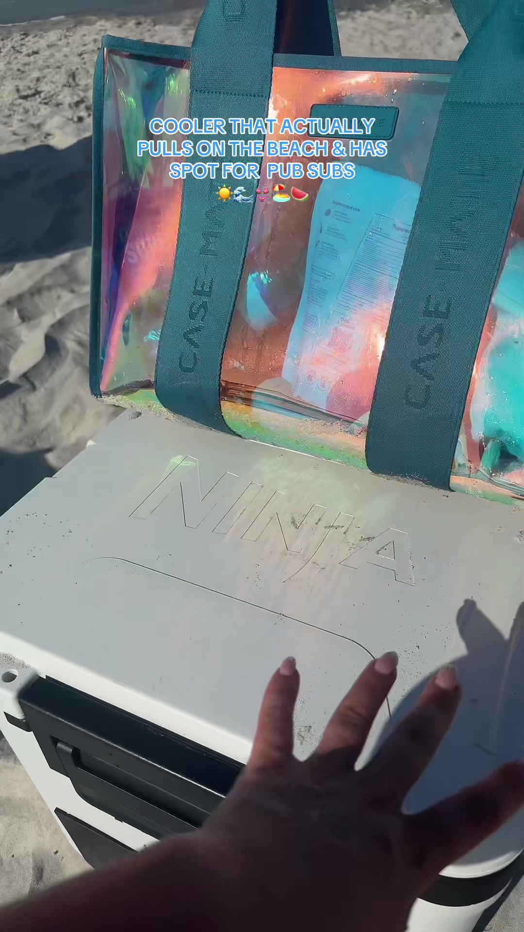 Ninja Frost Vault for the WIN 👏🏼 #ninjafrostvault #summer #cooler #ninja #frostvault #cooler #summercooler #beachlife #boatlife #poolessentials 