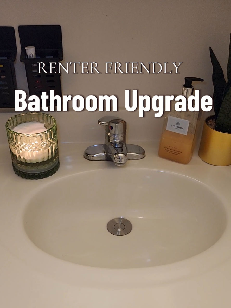 No need to invest a lot of money into your rental. Let me show you how to upgrade your living space. #renterfriendly #bathroomupgrade #sinkstopper  #bathroomhack #bathroommakeover  #cheapmakeover #filterdrain #bathroomdrain #viralbathroomdrain  #tiktokshopsale #renterfriendlydecor #renterfriendlymakeover #bathroomaccessories #plumbinglife #diyhomerepair #cutebathroom #cleantok #apartmenttour #apartmenthack #smallspaceideas 