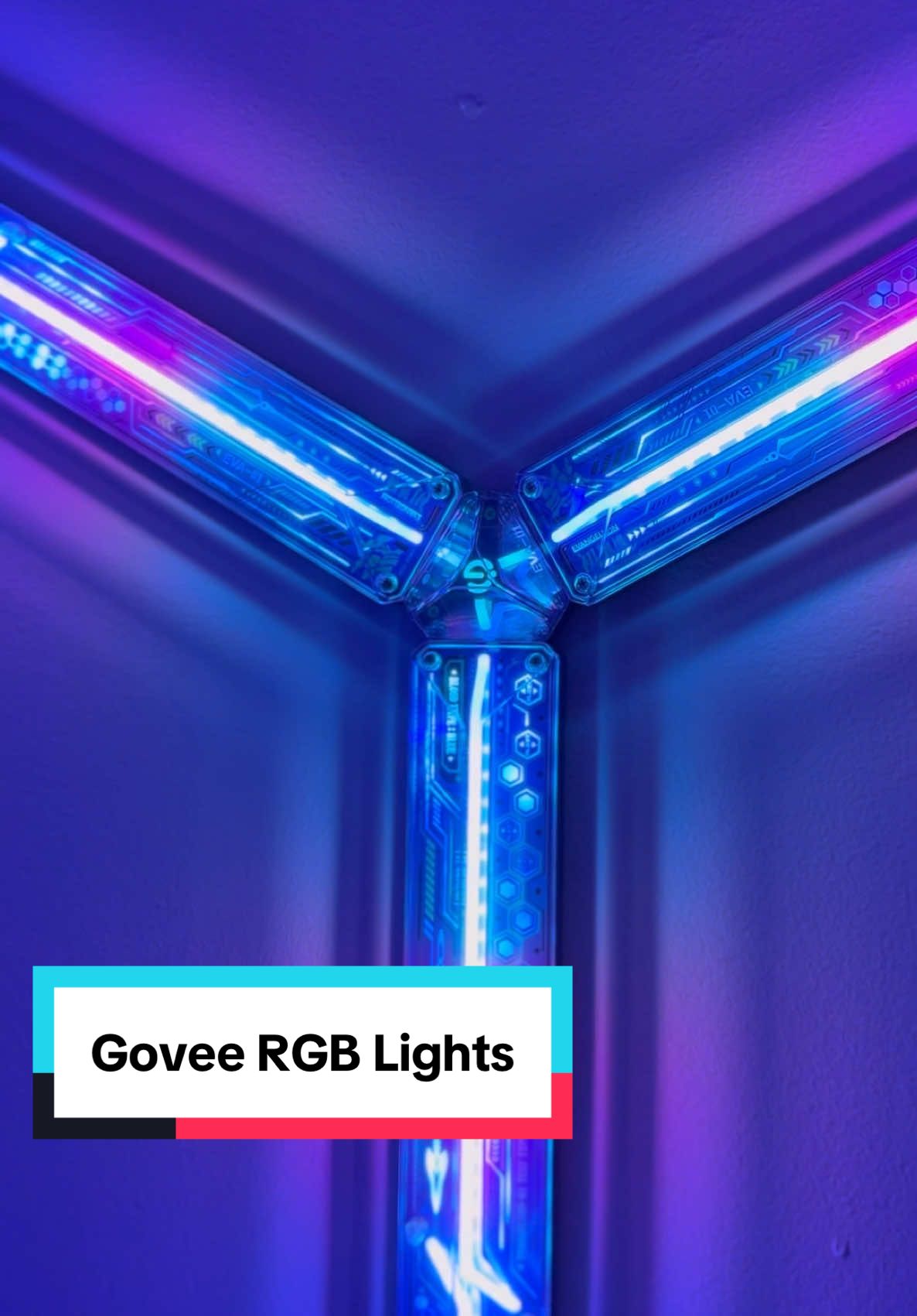 Smart LED RGB lights from Govee. Fully customizable in app. Renter friendly, and easy to install 