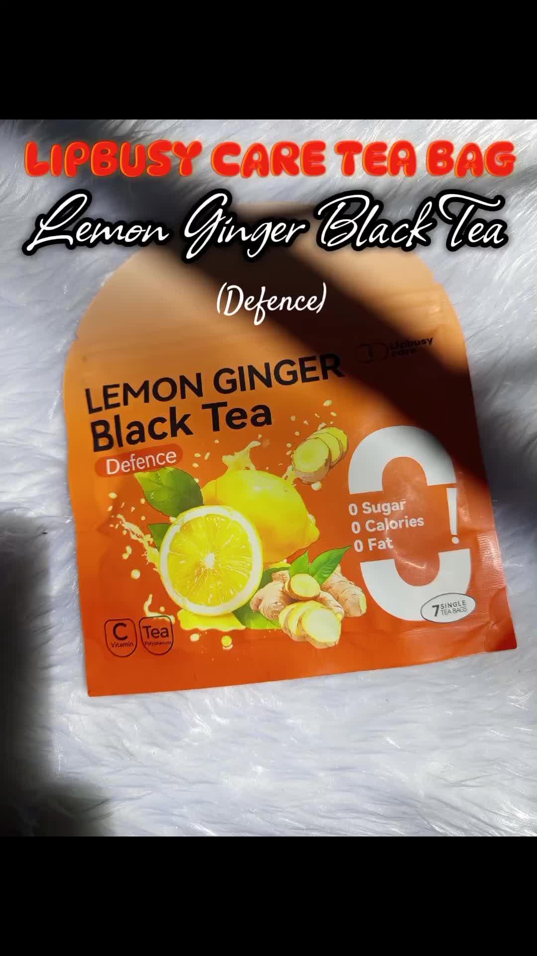 Lipbusy Care Tea Bag 🍀🍋 Lemon Ginger Black Tea ☘️❤️ checkout now 😊✨ #Lipbusy #Lipbusycareteabag #Lemongingerblacktea  #pureorganictea #Lipbusytea 