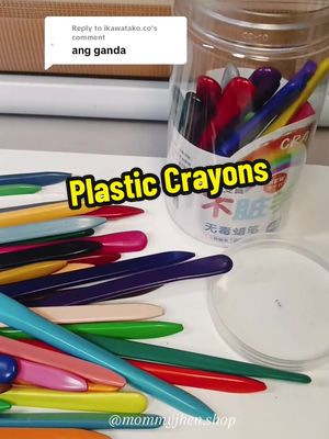 Replying to @ikawatako.coplastic crayons #plasticcrayons #notdirtyhandcrayons  #crayons #plasticcolor #foryou #foryoupage 