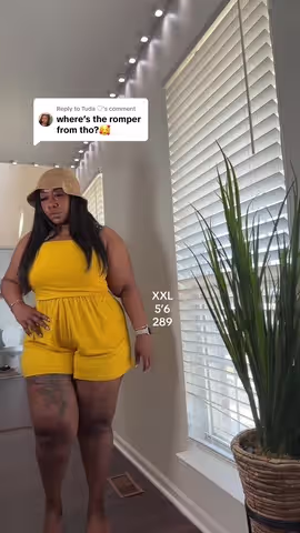 Replying to @Tuda ♡︎ this is Flowly romper is so flattering and has pockets. Cute short jumpsuit outfit for vacation and summer  #romper #jumpsuitoutfit #womenshorts #vacationoutfits #plussizeoutfits 