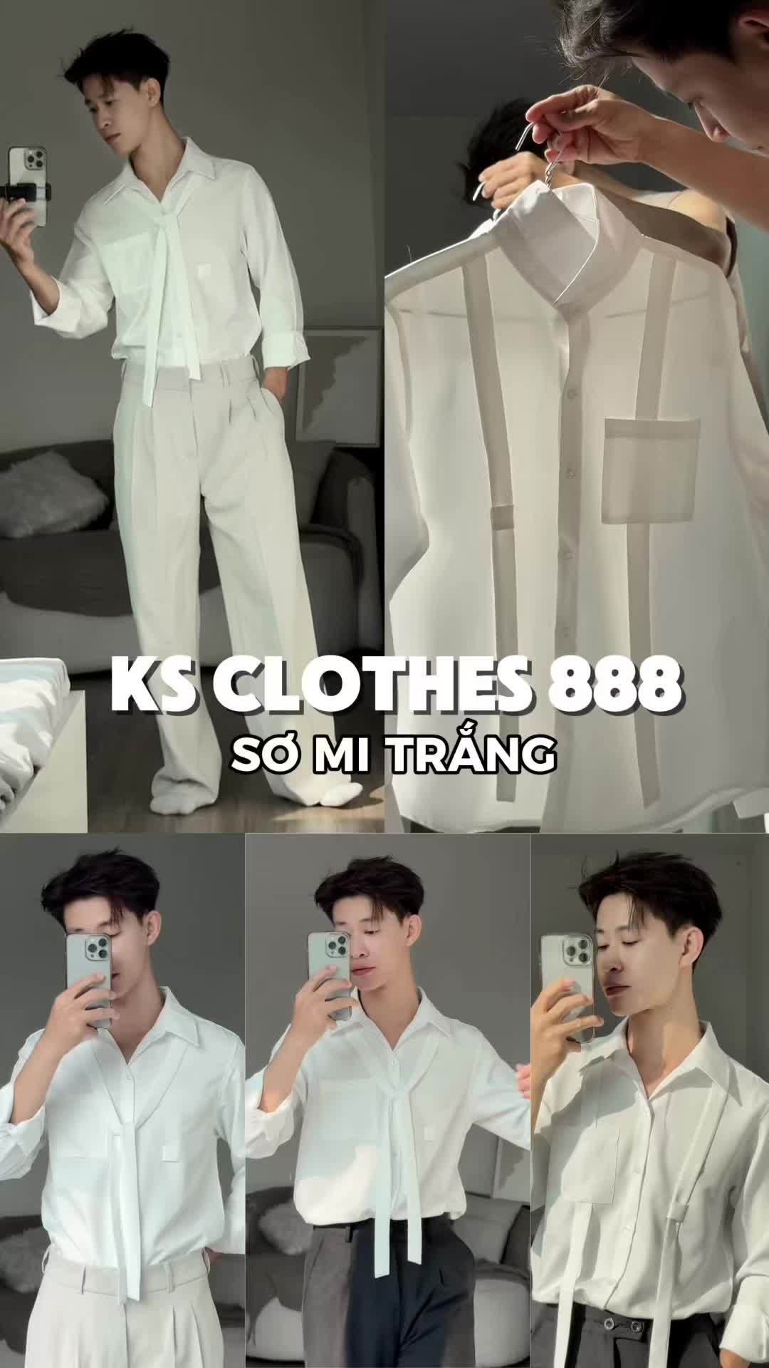 Sơmi Trắng này anh em cho mấy điểm #thangsimple #outfit #phoidonam #sominam #thoitrangnam 