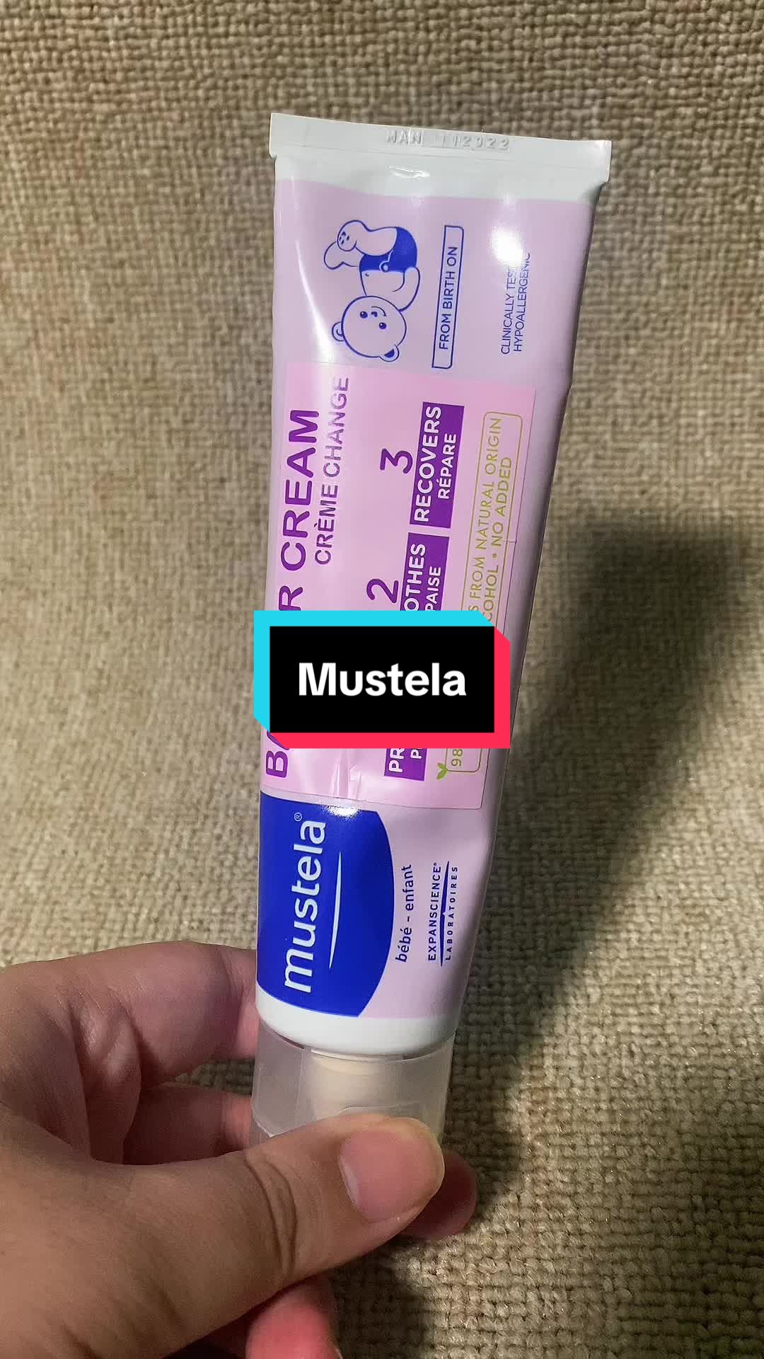 Mustela - krim ruam popok #mustela #mustelababy #ruampopok #krimruam #busuilife #racuntiktok #gebyarbelanjanovember 