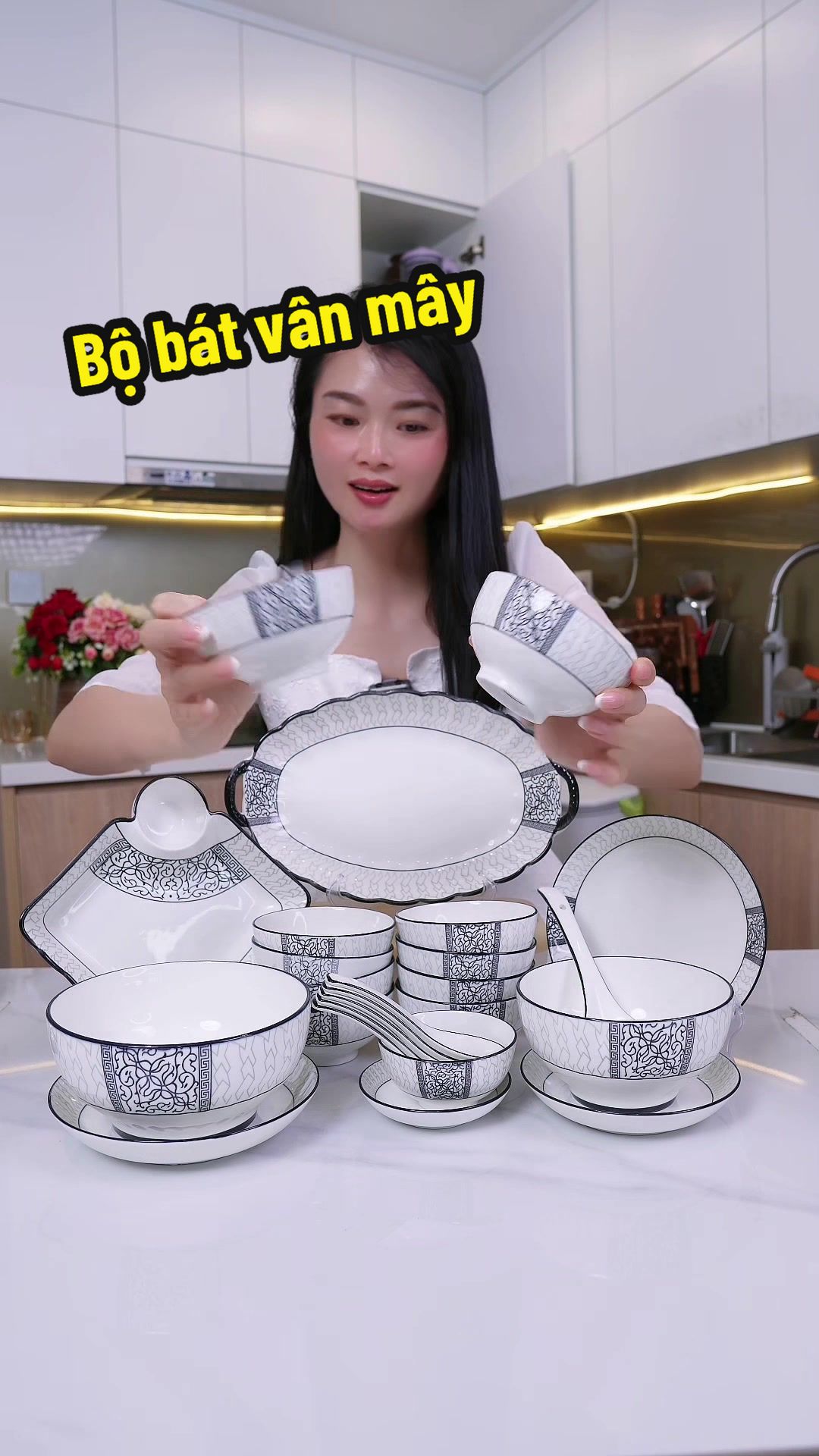 Bộ bát vân mây đẹp quá! #bobatvanmay#batdep#huyen3condaily  