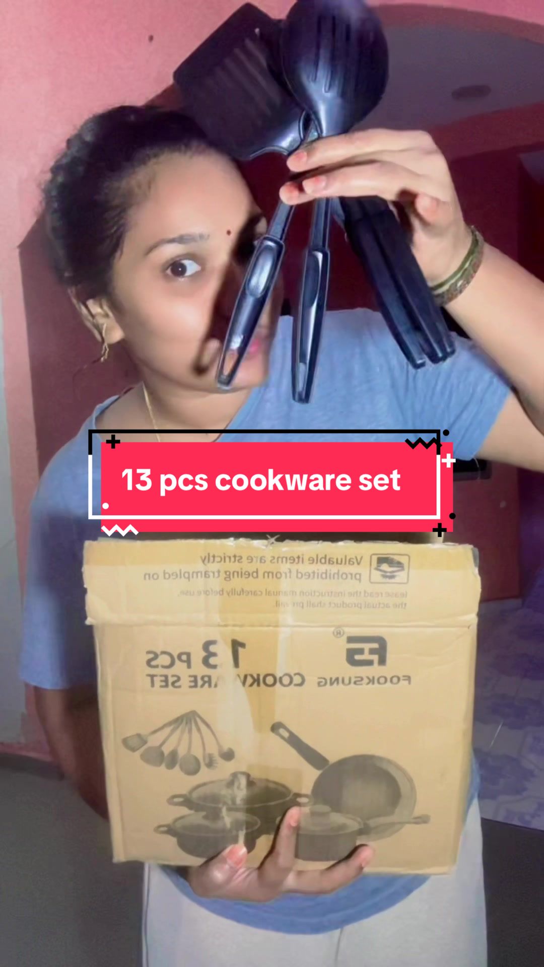 13pcs non-stick cookware set✅ fry pan & pot 👍 best quality 💯 #fyp #viralvideo #cookwareset #Tiktokshop #cookware #fypシ゚ #creatorsearchinsights 