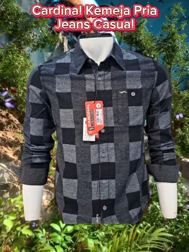 Cardinal Kemeja Pria Jeans Casual Original Premium Quality Series Distro#cardinal #kemejacardinal #kemejapria #kemejajeans #tiktokindonesia 