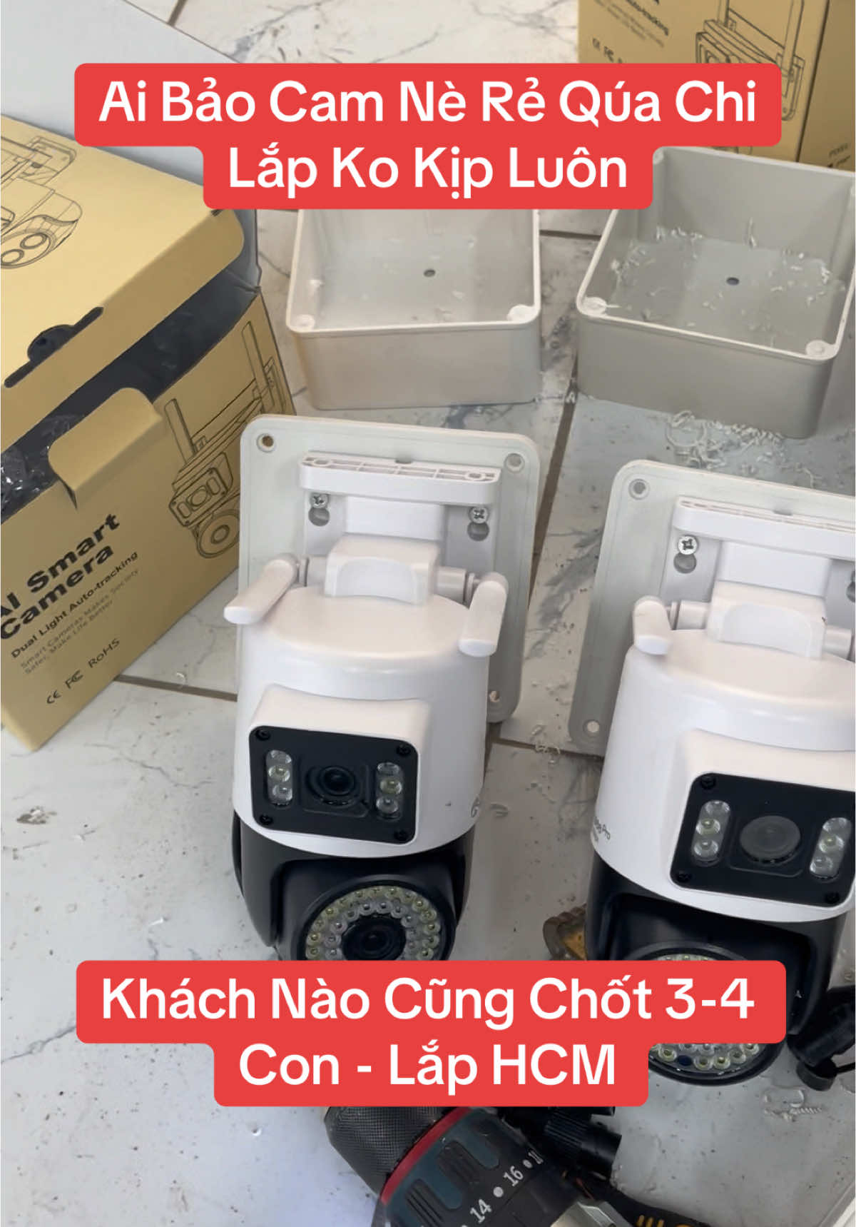 Lắp camera yoosee 2 mắt HCM, yoosee 2 mắt ngoài trời #tuancamerasaigon #tuancamera #camera #yoosee 