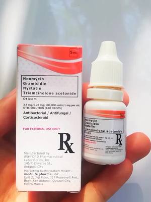 Oticom Ear Drops For Ear Infection #oticom #oticomeardrops #eardropstreatment #gamotsamasakitnatainga #gamotsatainga #gamotsamaylugasatainga 