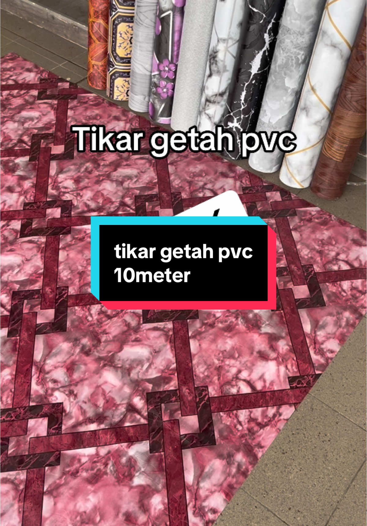 Tikar getah pvc 10meter rm66 #tikargetah #tikargetahpvc #tikargetahtahanlasak #tikargetahviral 