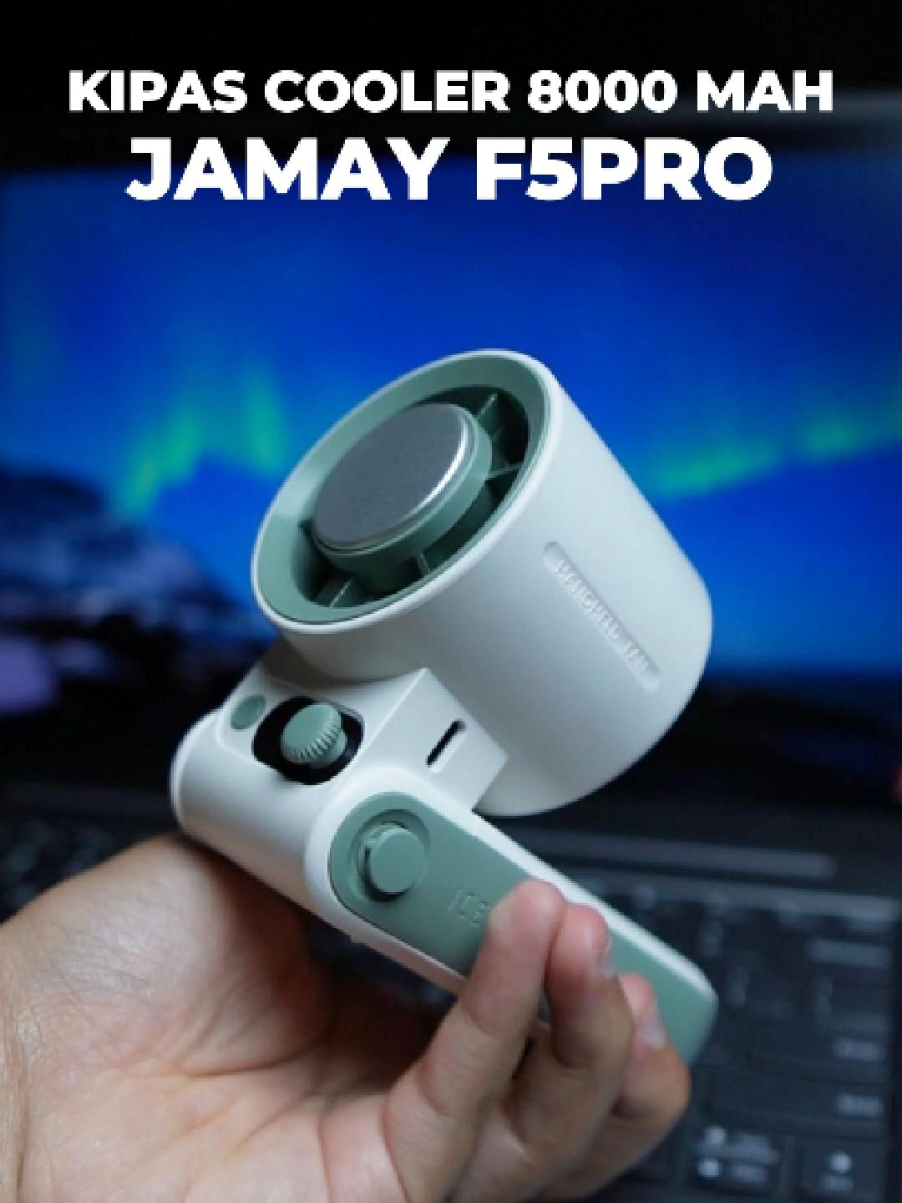 Membalas @player13072009 jawabannya adalah Jamay F5PRO. Punya baterai berkapasitas 8000 mAh yang pastinya jauh lebih awet dibandingkan kipas-kipas yg lain. #kipasanginportable #kipasportable #kipasgenggam #kipascooling #kipasjamay #jamayf5pro #kipasturbo 
