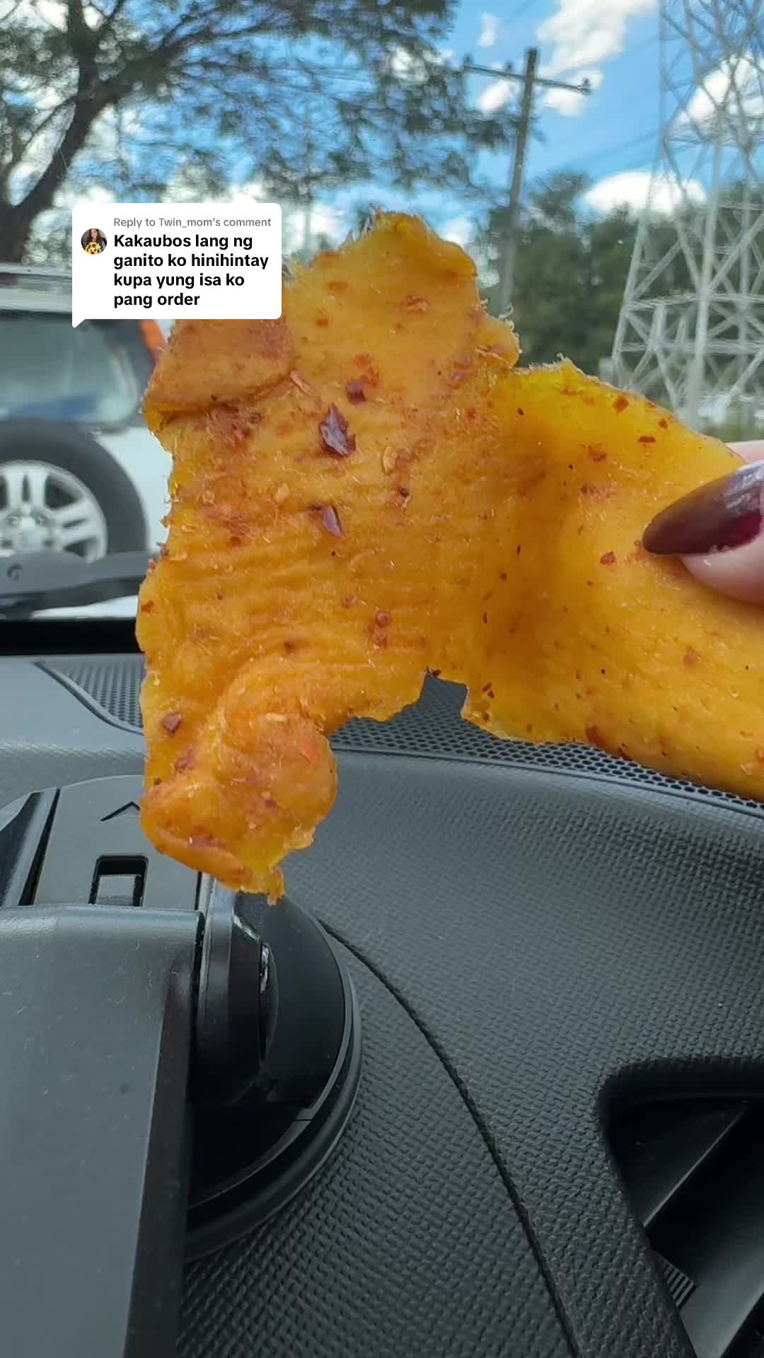 Replying to @Twin_mom  Dried mango with salt & chili! HINDI CHILI POWDER. TOTOO SILI PO ITO. All naturals 🤤 #driedmango #spicymango #mango #mukbang 