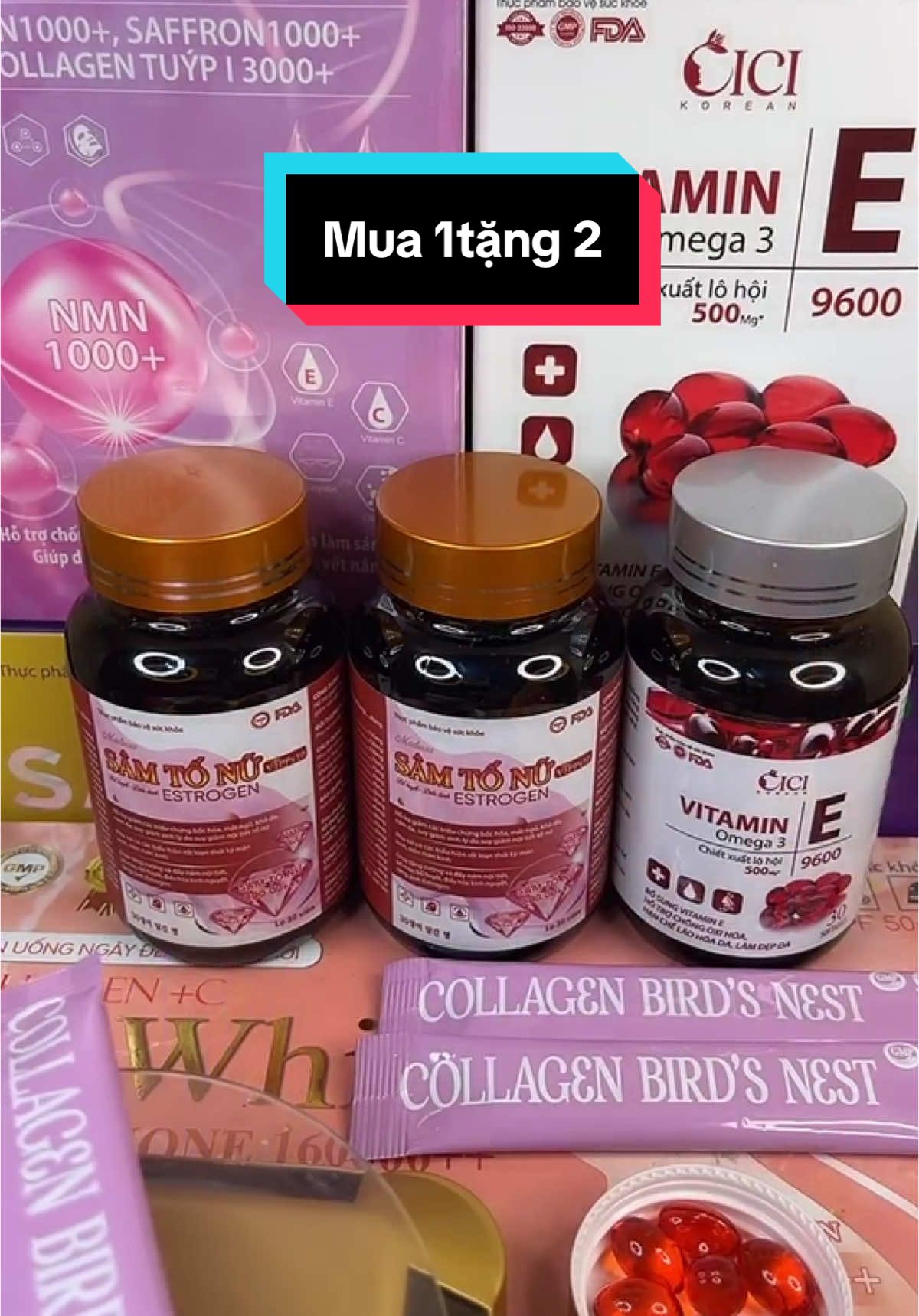 Combo sam to nu , colagen, vitamin e#LIVEhighlights #TikTokLIVE #LIVE #xuhuong #xuhuongtiktok #shopminmin23 #samtonutaihoixuan  