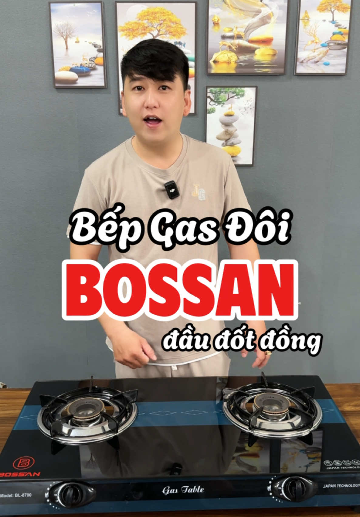 Bếp gas đầu đốt Đồng Bossan chính hãng. Bảo hành 2 năm #bepgas #xuhuong #tiktok 