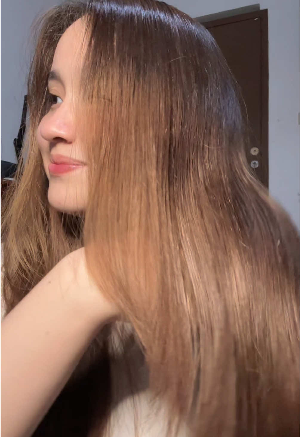 satset banget rambut aku jadi mudah di atur!! 🧡 #haircare #makarizo #hairtips 
