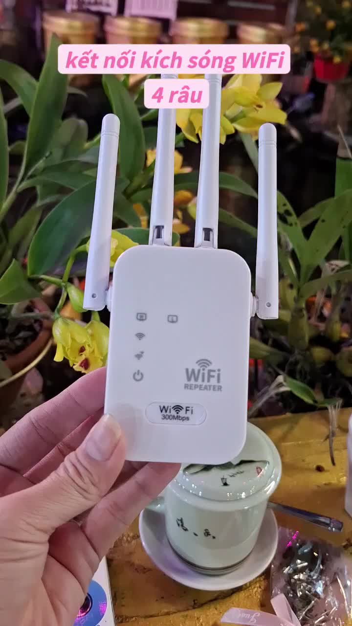 Bộ Mở Rộng sóng wifi 4 râu ăng ten#kichsongwifi #kichsongwifi4rau #kichsong #xuhuong #xuhuongtiktok 