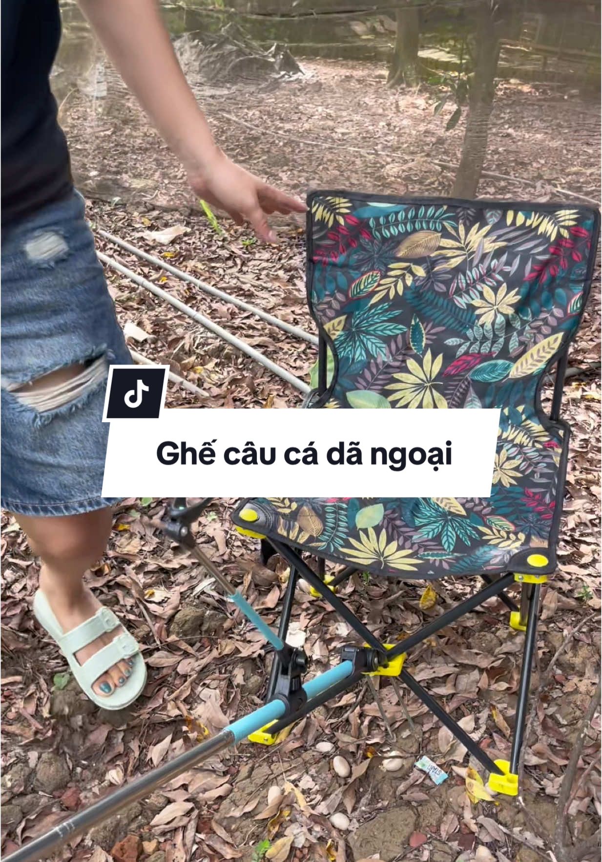 Ghế câu cá dã ngoại kèm gác cần 2.1m #ghegapgon #gaccancau #ghecamping #ghecaucagapgon #gaccan #gaccancaudai 