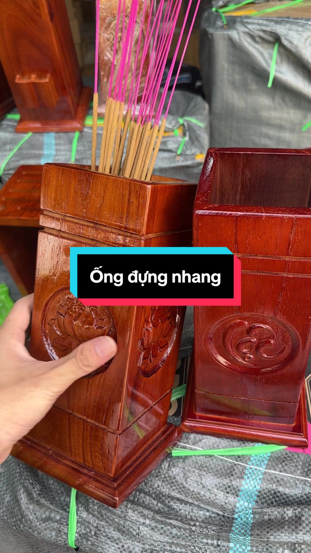 Ống đựng nhang bằng gỗ #xuhuong #dogo #thucong #giadedothongminh #dogiadung #ongdungnhang #ongdungnhangbanggo 