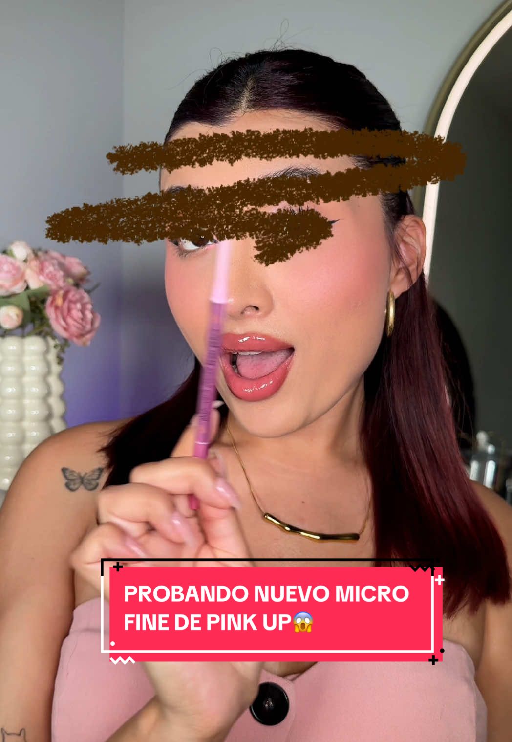 Probando nuevo lápiz para cejas de @Pink Up Cosmetics 👌🏼 lo mejor de lo mejorrr😻 #cejas #eyebrows #maquillaje #pinkup 