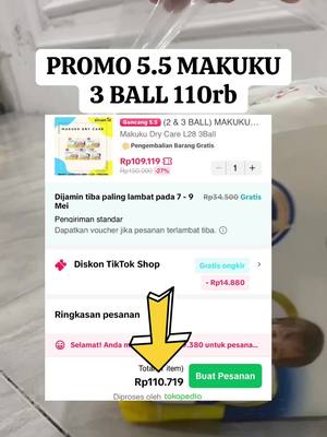 Promo makuku 3 ball #makuku #makukuantigumpal #popokbayi #popokmurah 