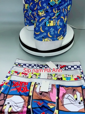 Sịp đùi hoạt hình nam, sịp hình nam cute , quần lót nam in hình dễ thương #sipnam #quanlotnam #boxernam #siphinhnam #sip 