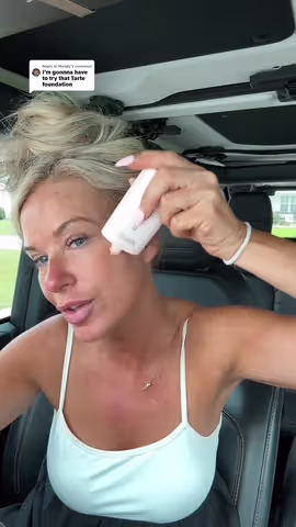 Replying to @Mandy FREE brush included only on TikTok Shop 👀✨ I’m genuinely obsessed with this serum foundation. It’s lightweight, hydrating, sweat-proof 💦, and gives the prettiest dewy glow without ever looking oily or greasy. Literally the perfect summer foundation for that fresh, skin-like makeup look ☀️@tarte cosmetics #tartecosmetics #tarte #summermakeup #over40makeup #foundation 