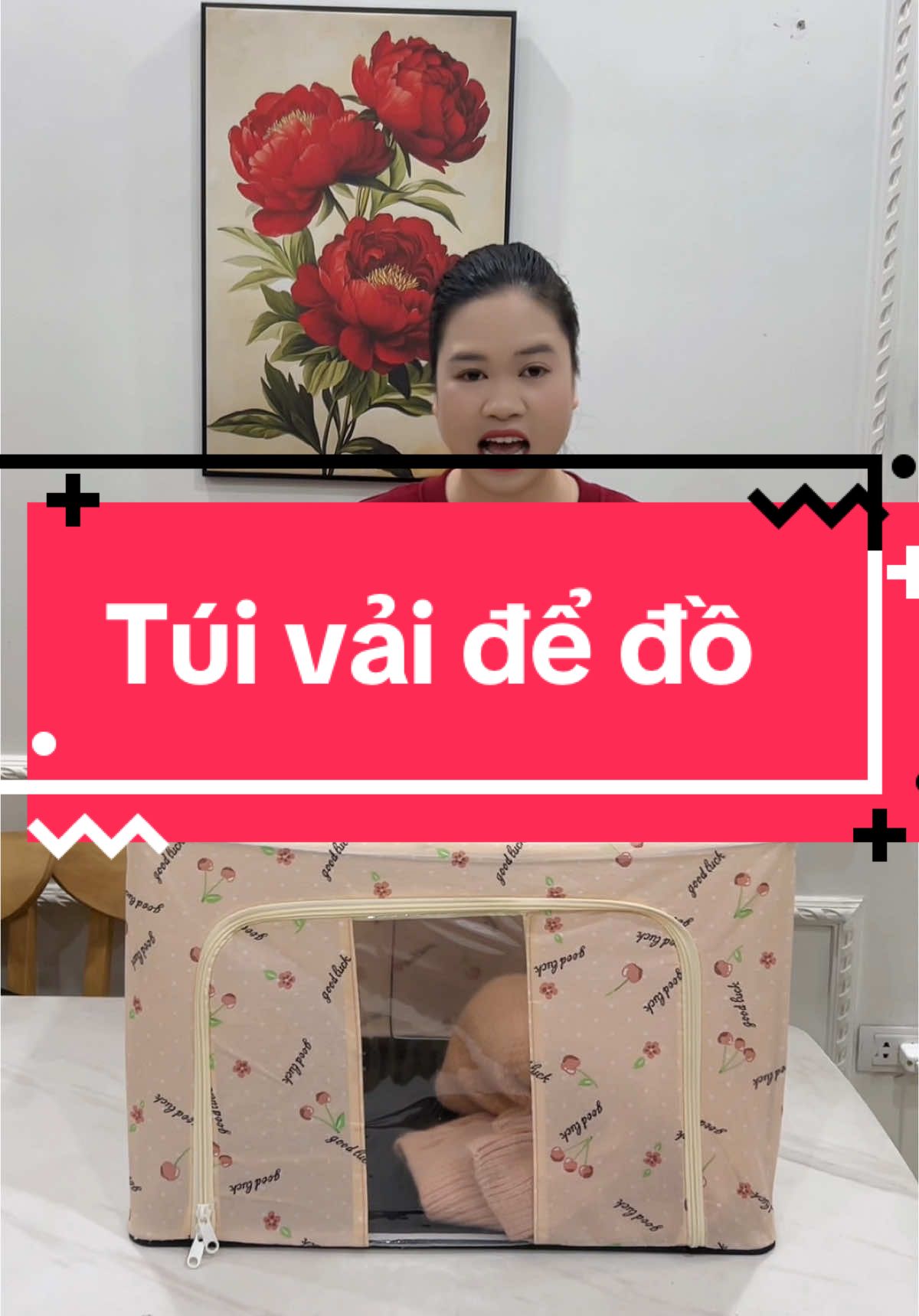 Túi vải để đồ rẻ lắm ạ #tuivaikhungthep #tuivaidequanao #kimtaphoa95 