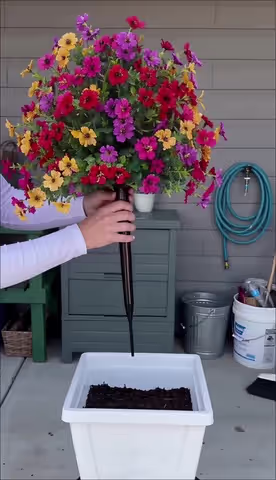 No watering, no fading! 🌿🌸 These realistic artificial flowers instantly upgrade your porch, patio or living space with fresh garden vibes all year round. #TikTokMadeBuyIt #DealDrops #GardenStyle #HomeAesthetic #outdoordecoration