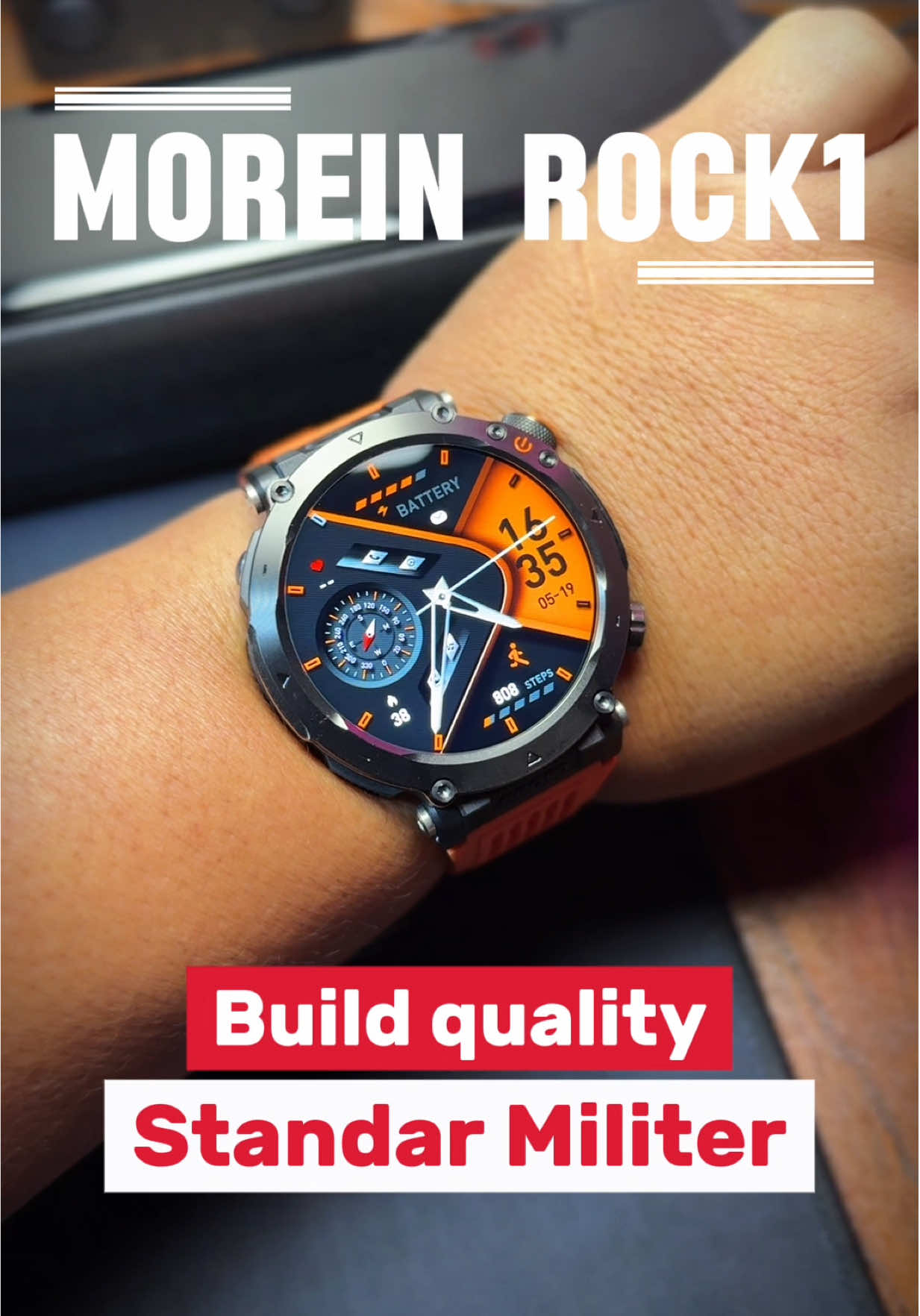 Smartwatch Morein Rock 1 fitur lengkap kualitas standar militer tampilan macho harga bersahabat ada garansi sampai 12 dan sudah waterproof ip68 #smartwatch #smartwatchmorein #moreinrock1 #smartwatchtangguh #hobaba #satukontentiaphari #semuabisaaffiliate 