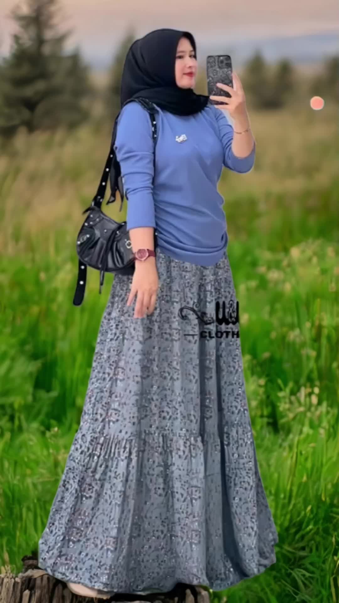 W&W Clothing Azalia Set Setelan Rok Rayon Viscose Mix Atasan Knit Premium Setelan Rok Wanita 