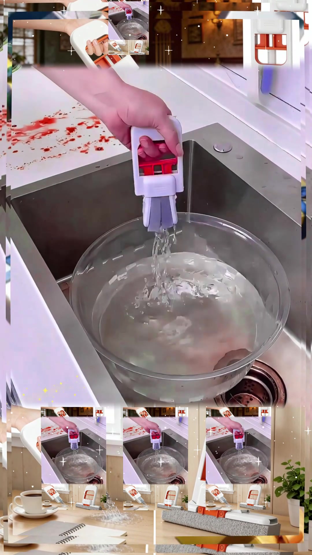 No more washing rags, and you don’t even get your hands wet. If you do chores often, you’ve gotta try this mini mop.#fyp#GoViral#TikTokShopSpringGlowUp#RefreshedLook #RefreshedSpace