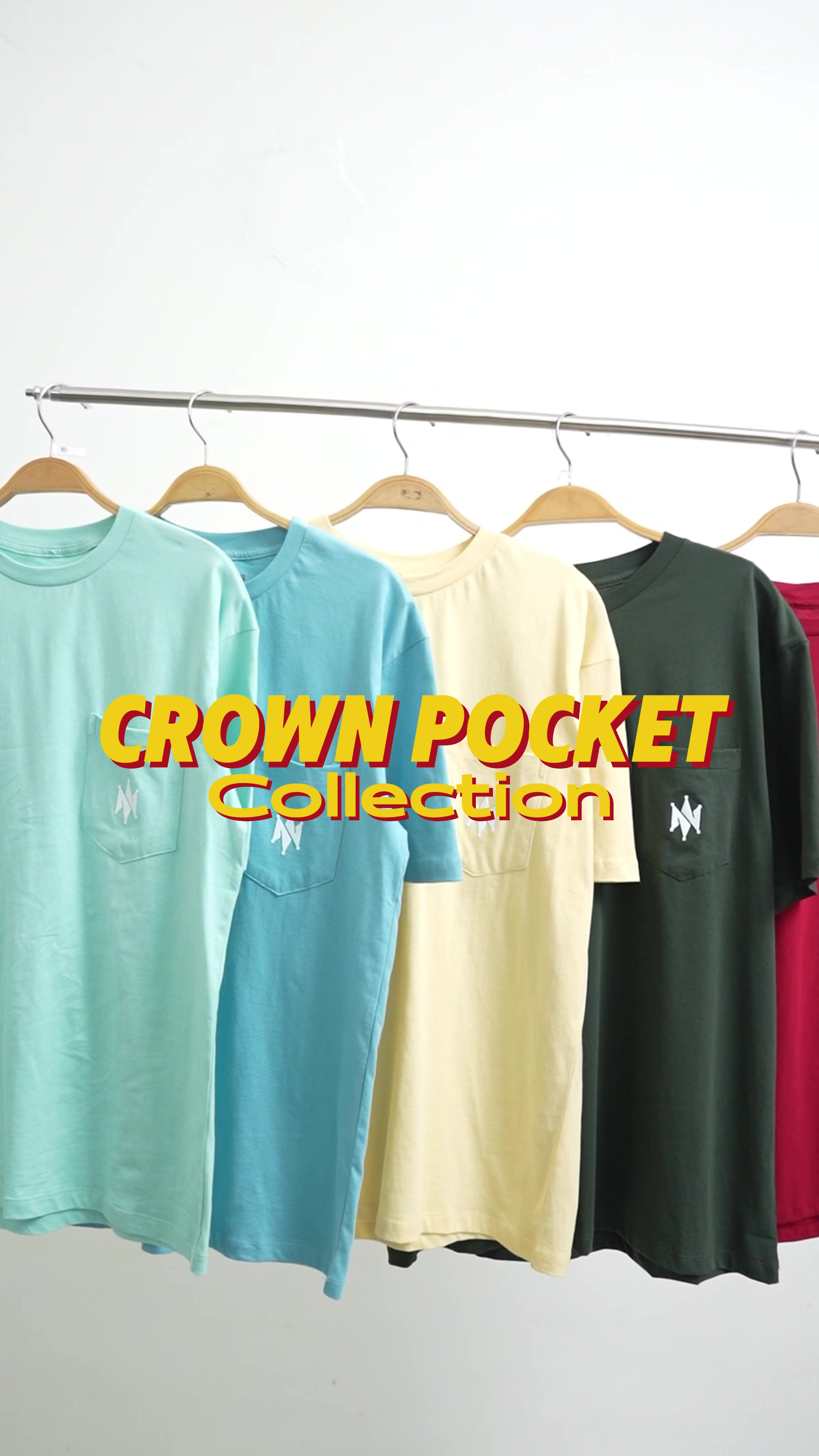 Collection Tshirt basic regular fit crown pocket 👑 🤩 #screamous #screamous_store 